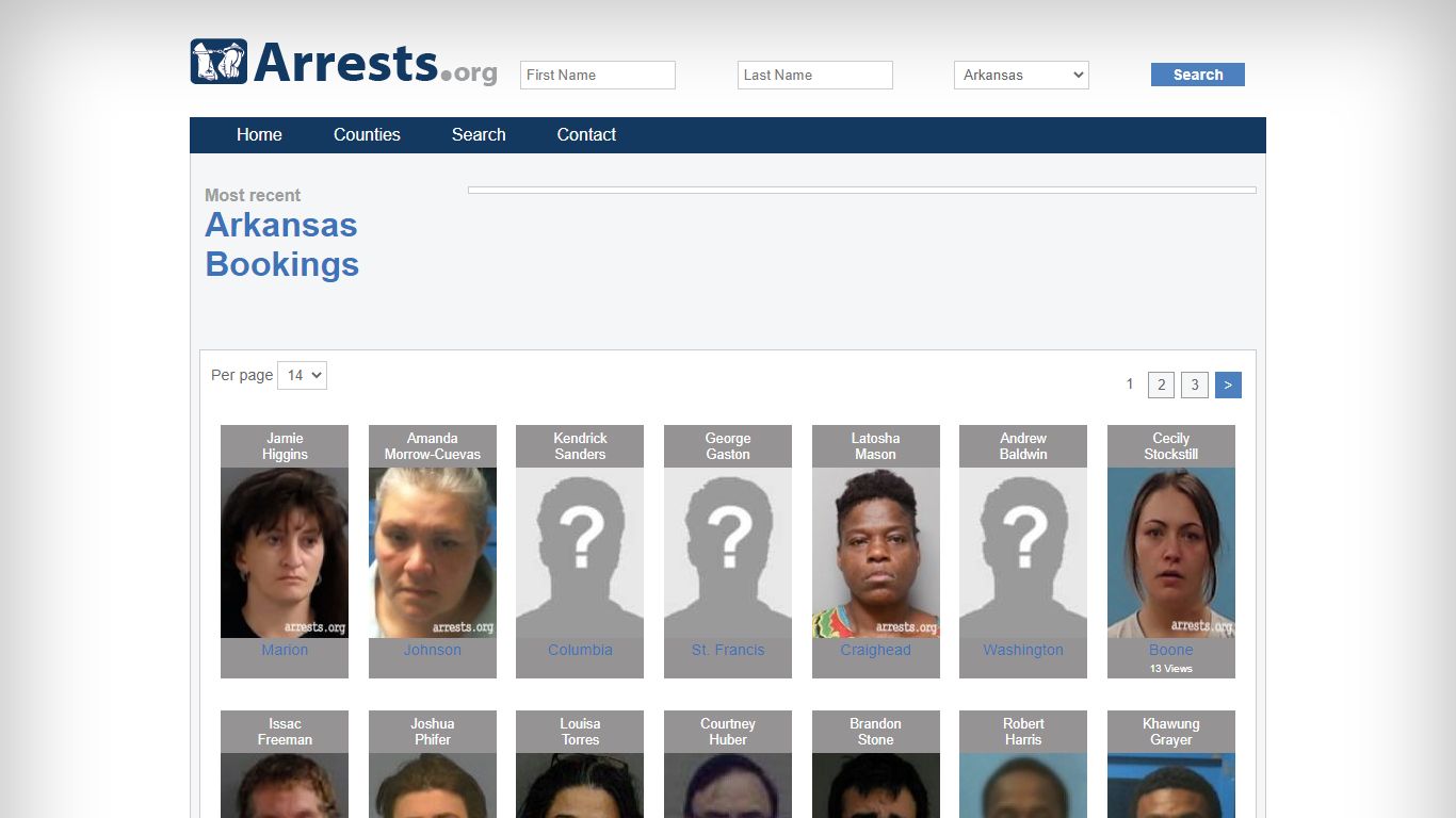 Arkansas Arrests and Inmate Search